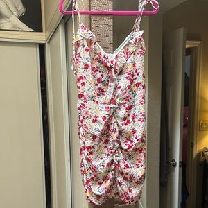 ASTR the label Floral Ruched Dress